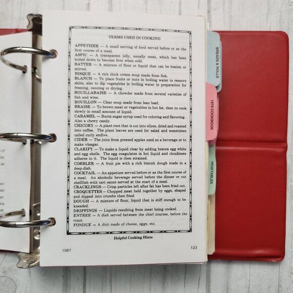 Vintage Faith Evangelical Luthrern Church The New and Old Cookbooks Binder 62-97 - Picture 6 of 14